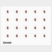Lustiger Dachshund mit Erdbeeren und Hut fruchtig Herz-Aufkleber (Blatt)
