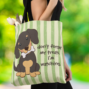 Lustiger Dachshund Vergiss Meine Leckerlis Nicht G Tasche