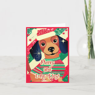 Lustiger Dachshund Weihnachten Niedlich Doxie