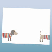 Lustiger Dachshund Wiener Dog