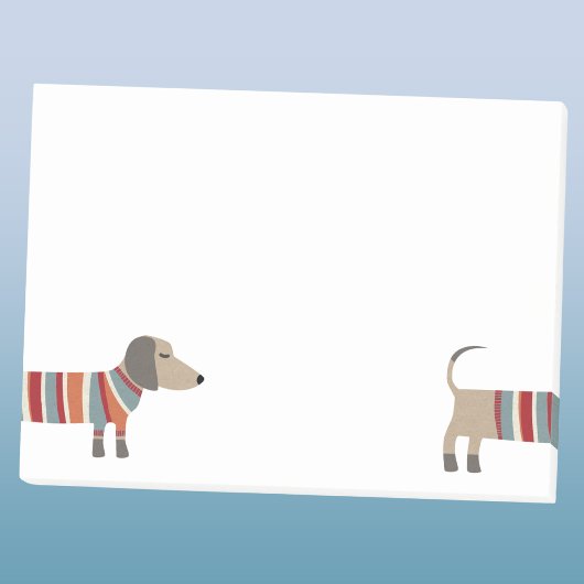 Lustiger Dachshund Wiener Dog Post-it Klebezettel