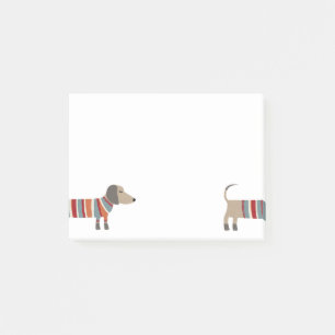 Lustiger Dachshund Wiener Dog Post-it Klebezettel