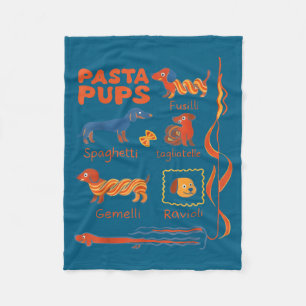 Lustiger Dackel Hund Pasta Foodie Hund S Fleecedecke