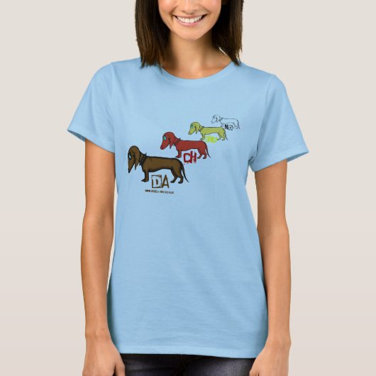 Lustiger Dackel-T - Shirtentwurf T-Shirt (Vorderseite)