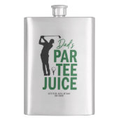 Lustiger „Dad’s Par-Tee Juice“ Golf-Trinkspiel Flachmann (Vorderseite)