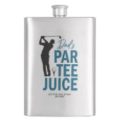 Lustiger „Dad’s Par-Tee Juice“ Golf-Trinkspiel Flachmann (Vorderseite)