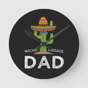 Lustiger Dad-Witz _ Lustiger Spruch Papa Runde Wanduhr