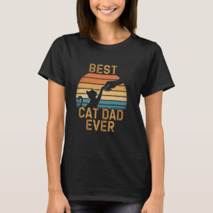 Lustiger Daddy Retro Vintage Katze Bumpe Faust Bes T-Shirt