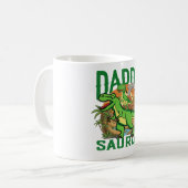 Lustiger Daddysaurus T-Rex Dinosaur | Geschenk für Kaffeetasse (Vorderseite Links)