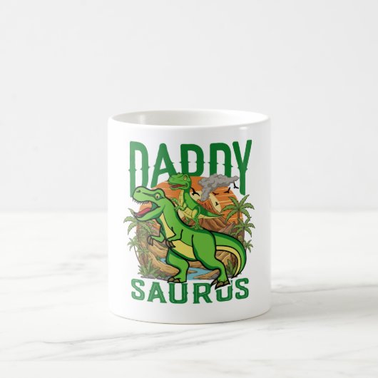 Lustiger Daddysaurus T-Rex Dinosaur | Geschenk für Kaffeetasse (Mittel)