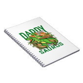 Lustiger Daddysaurus T-Rex Dinosaur | Geschenk für Notizblock (Rechte Seite)