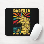 Lustiger Dadzilla Vater der Monster Vintage Vater Mousepad (Mit Mouse)