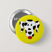 Lustiger Dalmatiner Button (Vorne & Hinten)