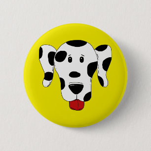 Lustiger Dalmatiner Button