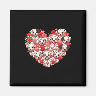 Lustiger Dalmatiner Herz Valentinstag Dalmatiner D Magnet