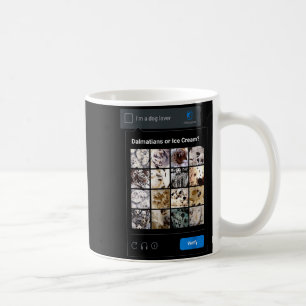 Lustiger Dalmatiner oder Eiscreme-Meme Hundemama H Kaffeetasse