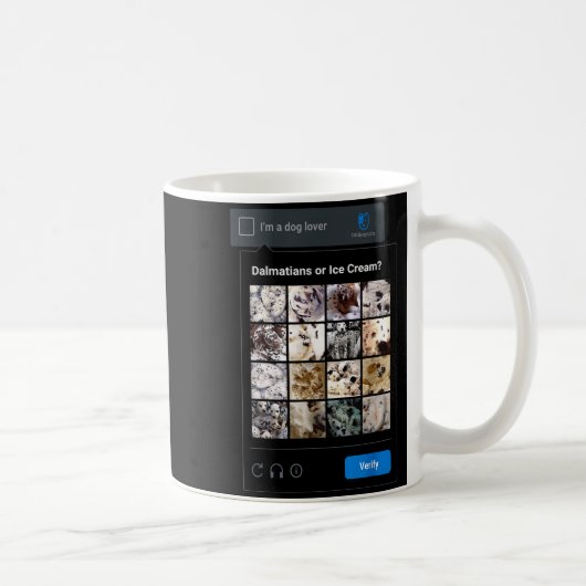 Lustiger Dalmatiner oder Eiscreme-Meme Hundemama H Kaffeetasse (Rechts)