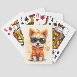 Lustiger Dandie Dinmont Terrier Kawaii Hund Spielkarten