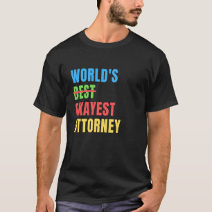 Lustiger Dank für den Weltweit Okayesten Anwalt T-Shirt