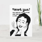 lustiger Dank Karte (Vorderseite)