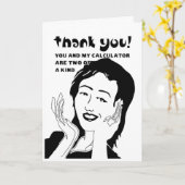 lustiger Dank Karte (Gelbe Blume)