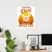 Lustiger Dart Dart Spieler Dort Dart Design Dar Poster (Heimbüro)