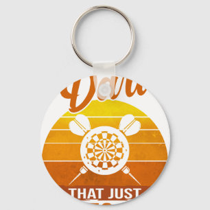 Lustiger Dart Pfeil Dart Spieler Der Eine Dart Des Schlüsselanhänger