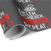 Lustiger Dart Spruch Dartscheibe Probleme Darts Mä Geschenkpapier (Rolleneckpunkt)