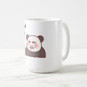 Lustiger Daumen Hoch Panda Meme Kaffeetasse (VorderseiteRechts)