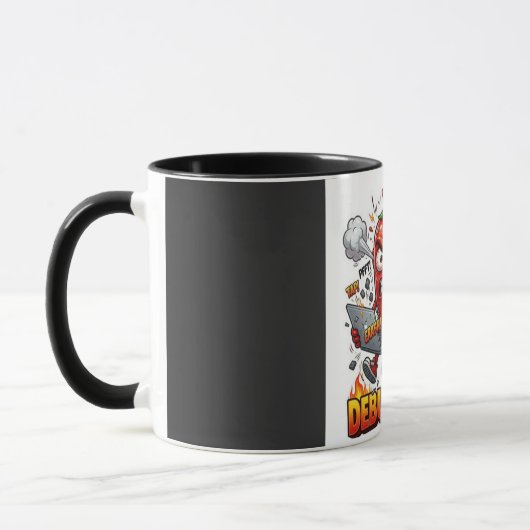 Lustiger Debug-Modus-Kaffeebecher | Programmiererg Tasse (Links)