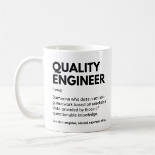 Lustiger Definition Qualitätsingenieur Kaffeetasse