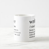Lustiger Definitions-Schreiber Kaffeetasse (Mittel)