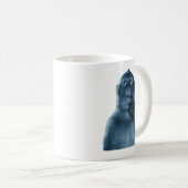 Lustiger Denkender Affe Meme Sarkastische Kunst Kaffeetasse (VorderseiteRechts)