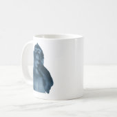 Lustiger Denkender Affe Meme Sarkastische Kunst Kaffeetasse (Vorderseite Links)