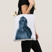 Lustiger Denkender Affe Meme Sarkastische Kunst Tasche (Von Nahem)