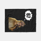 Lustiger denkender Affe Meme Sechs Sieben 6 7 Meme Fleecedecke (Vorderseite (Horizontal))