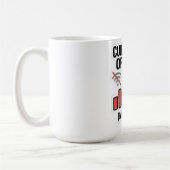 Lustiger "Derzeit geistig offline" Burnout-Humor T Kaffeetasse (Links)