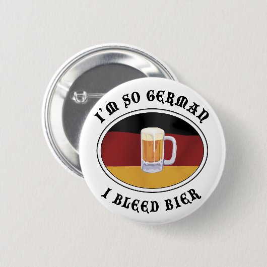 Lustiger Deutscher Button (Vorne & Hinten)