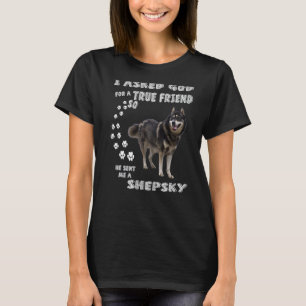 Lustiger Deutscher Husky-Hund-Zitat-Mutter-Vater-K T-Shirt