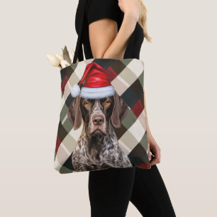 Lustiger Deutscher Kurzhaariger Weihnachts Hund Ka Tasche