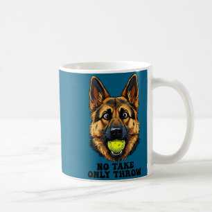 Lustiger deutscher Schäferhund Tennisball Hunde-Ma Kaffeetasse
