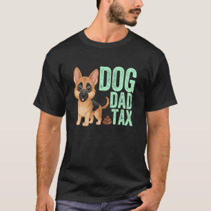 Lustiger deutscher Schäferhund-Vater Steuer Vatert T-Shirt