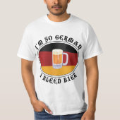 Lustiger deutscher T - Shirt (Vorderseite)