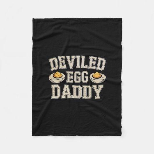 Lustiger Deviled Egg Daddy Thanksgiving Dinner Hum Fleecedecke (Vorderseite)