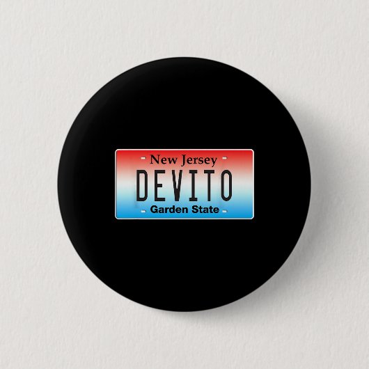 Lustiger Devito New Jersey Italienisch Amerikanisc Button (Vorderseite)
