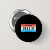 Lustiger Devito New Jersey Italienisch Amerikanisc Button (Vorne & Hinten)