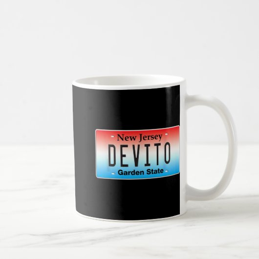 Lustiger Devito New Jersey Italienisch Amerikanisc Kaffeetasse (Rechts)