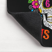 Lustiger Dia De Los Muertos Zucker-Schädel Seis Si Mousepad (Ecke)