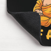 Lustiger dicker Buddha Yoga Meditation Pun Geschen Mousepad (Ecke)