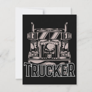 Lustiger Diesel-LKW-Fahrer Big Rig Sattelzug Einladung